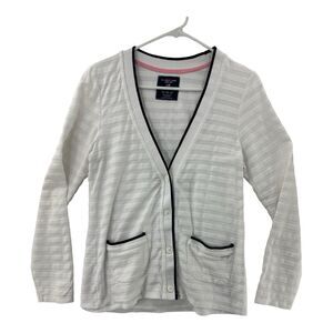 U.S. Polo Assn. Womens Medium White Button Dual Front Pocket Cardigan Preowned